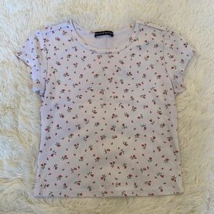 Beautiful White floral top with short sleeves